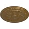 Ekena Millwork Exeter Ceiling Medallion (Fits Canopies up to 3 1/8"), Hand-Painted Pale Gold, 17 3/4"OD x 1 1/8"P CM17EXPAS - alternate 3